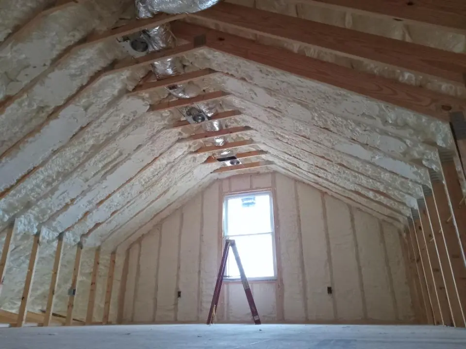 Spray foam roofing application for Crawl Space Insulation project in Rockmart